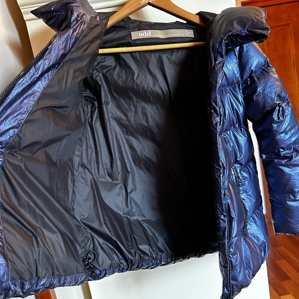 Add Down Navy Puffer Jacket - Picture 2 of 3